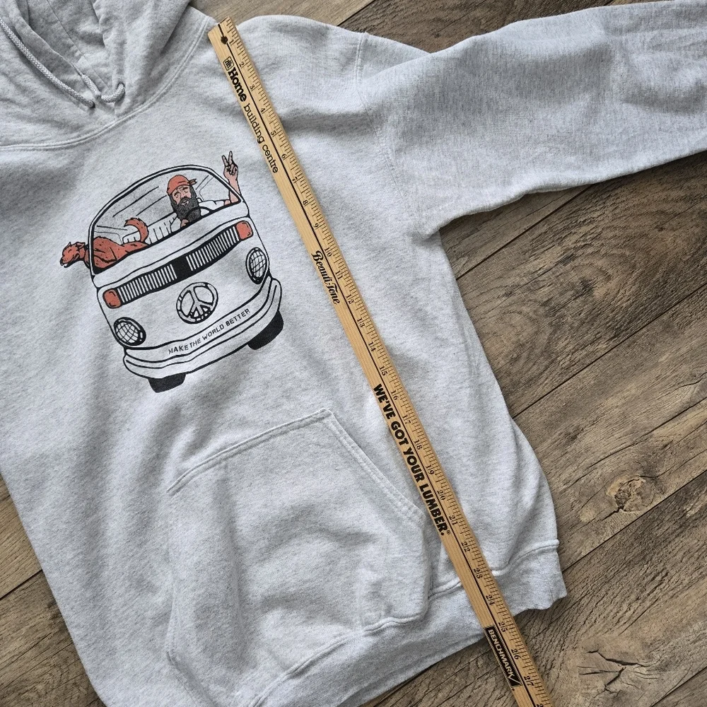 Volkswagen Bus Gray Medium Graphic Beyond Boundaries Life Hoodie - Picture 7 of 9